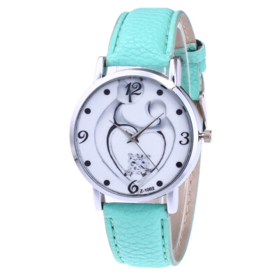 Top Brand New Watch Women Girl Heart Leather Wristwatches Casual Sport Fashion Female Crystal Luxury Quartz Watches &Ff
Top Brand New Watch Women Girl Heart Leather Wristwatches Casual Sport Fashion Female Crystal Luxury Quartz Watches &Ff
