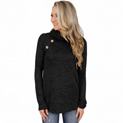 Solid color womens T-shirt bottoming shirt high collar long-sleeved warm Slim shirt womens
Solid color womens T-shirt bottoming shirt high collar long-sleeved warm Slim shirt womens