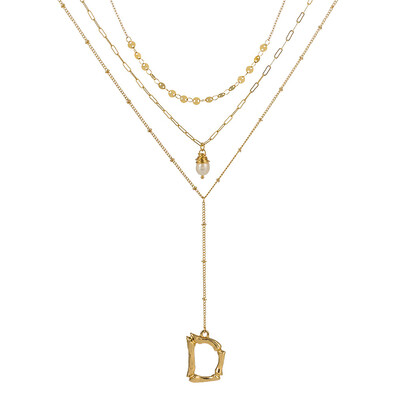 Gold Color Initial natural freshwater pearl Necklace Personalized Letter Necklace Jewelry For Women Accessories Girlfriend Gift
Gold Color Initial natural freshwater pearl Necklace Personalized Letter Necklace Jewelry For Women Accessories Girlfriend Gift