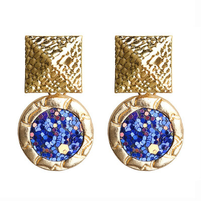 EK841 Temperament Round Sequin Pendant Earrings for Women Retro Geometric Metal Square Dangle Earring Punk Party oorbellen
EK841 Temperament Round Sequin Pendant Earrings for Women Retro Geometric Metal Square Dangle Earring Punk Party oorbellen