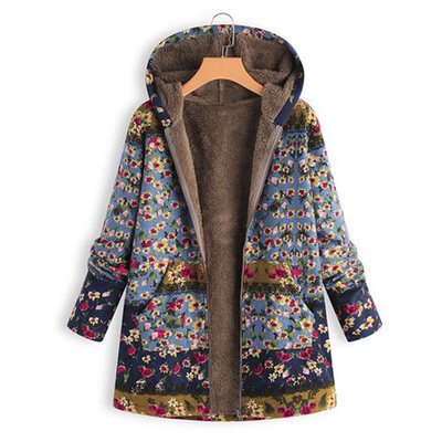 Women Casual Vintage Floral Print Loose Tops Long Sleeve Plus Size Hoodie Jacket
Women Casual Vintage Floral Print Loose Tops Long Sleeve Plus Size Hoodie Jacket