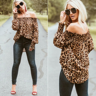 Nomeni Women Leopard Print Off Shoulder Casual Top T Shirt Ladies Long Sleeve Blouse
Nomeni Women Leopard Print Off Shoulder Casual Top T Shirt Ladies Long Sleeve Blouse