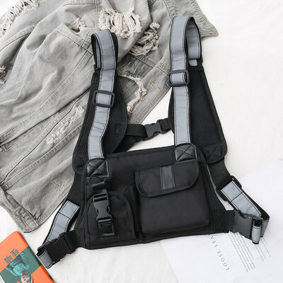 Hong Kong wind tooling ins mens&womens hip-hop tactical vest multifunctional functional chest bag reflective bag vest backpa
Hong Kong wind tooling ins mens&womens hip-hop tactical vest multifunctional functional chest bag reflective bag vest backpa