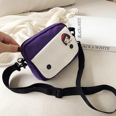 2019 new cartoon cute canvas bag hit color square bag female fashion temperament Messenger bag chic wild shoulder bag
2019 new cartoon cute canvas bag hit color square bag female fashion temperament Messenger bag chic wild shoulder bag