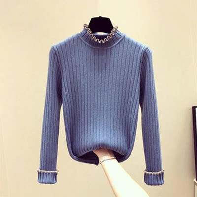 Women Knitted Pullovers Sweater Ruffles Turtleneck Long Sleeves Slim Elegant Autumn Winter Office Street Knitting Top
Women Knitted Pullovers Sweater Ruffles Turtleneck Long Sleeves Slim Elegant Autumn Winter Office Street Knitting Top