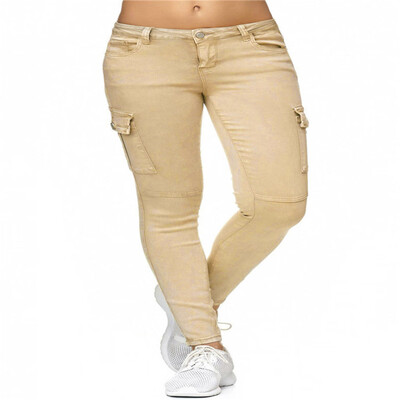 Tailored Women High Waist Solid Jeans Button Side stand Pockets Trouser Pencil Pants
Tailored Women High Waist Solid Jeans Button Side stand Pockets Trouser Pencil Pants