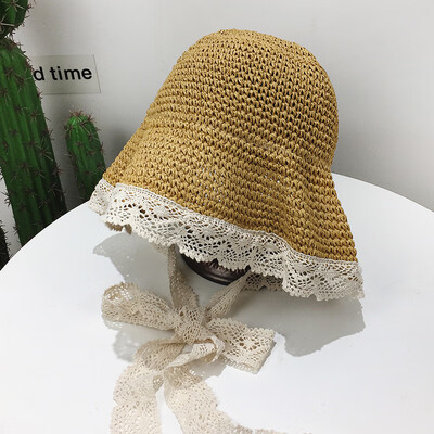 The Korean version of lace straw hat female summer travel Joker student beach fisherman hat day folding sunshade sunscreen tide
The Korean version of lace straw hat female summer travel Joker student beach fisherman hat day folding sunshade sunscreen tide