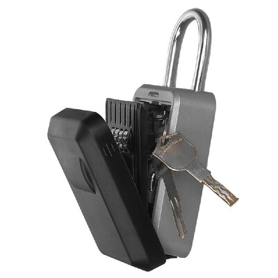 Wall Hanging Outdoor Key Storage Lock Box 4-Digit Combination Password Key Safe Box Resettable Code Key Holder Hider with Waterpro
Wall Hanging Outdoor Key Storage Lock Box 4-Digit Combination Password Key Safe Box Resettable Code Key Holder Hider with Waterpro
