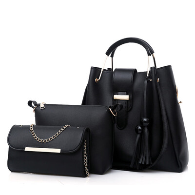 Tailored Fashion Womens Outdoor Solid Color Three-Piece Leather Handbag Messenger Bag
Tailored Fashion Womens Outdoor Solid Color Three-Piece Leather Handbag Messenger Bag