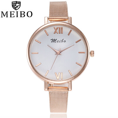 MEIBO Dropshipping Women Wristwatches Fashion Thin Stainless Steel Luxury Womens Steel Quartz Watches Relogio Feminino Hot 533
MEIBO Dropshipping Women Wristwatches Fashion Thin Stainless Steel Luxury Womens Steel Quartz Watches Relogio Feminino Hot 533