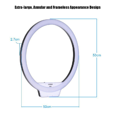 YONGNUO YN608 3200K5500K Bi-Color Temperature Wireless Remote LED Ring Video Light Annular&Frameless Appearance Design Adjust
YONGNUO YN608 3200K5500K Bi-Color Temperature Wireless Remote LED Ring Video Light Annular&Frameless Appearance Design Adjust