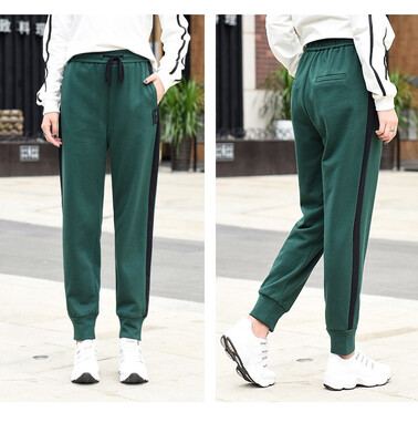 New autumnwinter 2018 womens side stripe casual sport trousers with elastic waist&thick trousers
New autumnwinter 2018 womens side stripe casual sport trousers with elastic waist&thick trousers