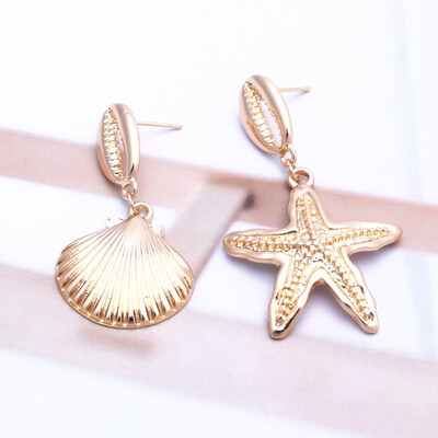 EK646 Bohemian Sea Shell Drop Earrings For Women Metal Starfish Conch Shell Cowrie Statement Earrings 2019 Summer Beach Jewelry
EK646 Bohemian Sea Shell Drop Earrings For Women Metal Starfish Conch Shell Cowrie Statement Earrings 2019 Summer Beach Jewelry