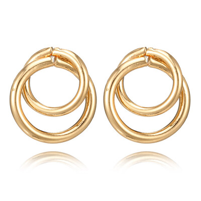 EK712 Geometric Double Round Circle Stud Earrings for Women Statement Earring Jewelry Fashion Gold Silver Color Wedding Brincos
EK712 Geometric Double Round Circle Stud Earrings for Women Statement Earring Jewelry Fashion Gold Silver Color Wedding Brincos