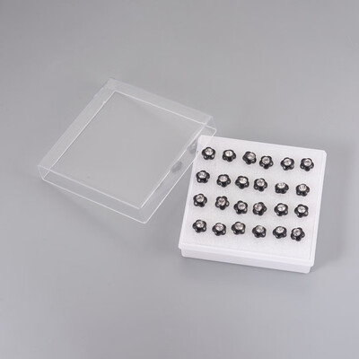 Plastic Stud Earrings with Ear Nuts Rhinestone Flower Black 65x3mm Pin 09mm 12pairsbox
Plastic Stud Earrings with Ear Nuts Rhinestone Flower Black 65x3mm Pin 09mm 12pairsbox