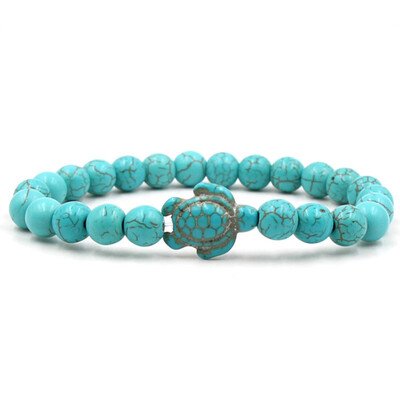 Green Turquoise Turtle Volcanic Stone White Pine Variety Natural Stone Elastic Bracelet Unisex Pair Bracelet Hot Gift
Green Turquoise Turtle Volcanic Stone White Pine Variety Natural Stone Elastic Bracelet Unisex Pair Bracelet Hot Gift