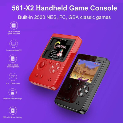 561-X2 Nostalgic Handheld Game Console Built-in 2500 NES FC GBA Games 28 Inch LCD Children Birthday Gift
561-X2 Nostalgic Handheld Game Console Built-in 2500 NES FC GBA Games 28 Inch LCD Children Birthday Gift