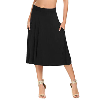 Roseonmyhand Women Basic Solid Stretch Elastic High Waist Flare Pockets A Line Skirts
Roseonmyhand Women Basic Solid Stretch Elastic High Waist Flare Pockets A Line Skirts