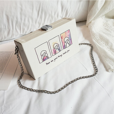 Bag female 2019 new wave Korean version of the wild Messenger shoulder lock small square bag fashion chain cartoon box package
Bag female 2019 new wave Korean version of the wild Messenger shoulder lock small square bag fashion chain cartoon box package