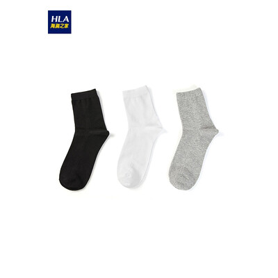 HLA Haishu House simple net color tube socks men 2019 spring new three pairs of comfortable breathable cotton socks HZACJ1R005A bleach light gray black 05 26-28CM
HLA Haishu House simple net color tube socks men 2019 spring new three pairs of comfortable breathable cotton socks HZACJ1R005A bleach light gray black 05 26-28CM