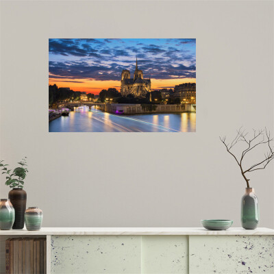 〖Follure〗Notre Dame Cathedral Seine River Paris France At Sunset Photo Print Sticker
〖Follure〗Notre Dame Cathedral Seine River Paris France At Sunset Photo Print Sticker