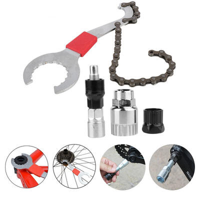 Greensen 3 in 1 Portable Steel Bicycle Bike Freewheel Wrench Spanner Chain Remover Screw Repair Tool
Greensen 3 in 1 Portable Steel Bicycle Bike Freewheel Wrench Spanner Chain Remover Screw Repair Tool
