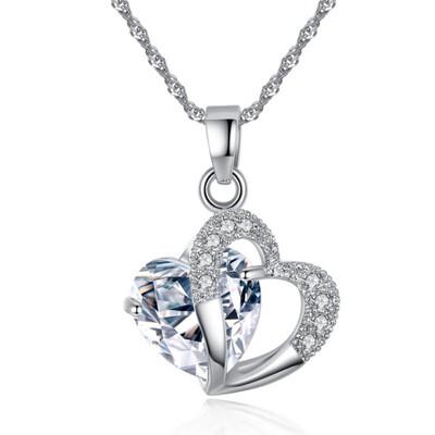 Heart Necklace Women Girl Pendant Necklace Silver Chain Jewelry Gift Holiday Seaside Beach Jewelry crystal
Heart Necklace Women Girl Pendant Necklace Silver Chain Jewelry Gift Holiday Seaside Beach Jewelry crystal