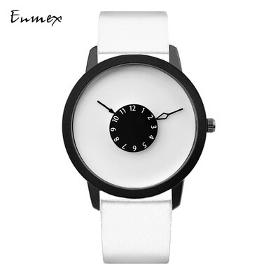 Subversive second hand creative wristwatch when translating holiday gift Enmex inverted pointer concise watch
Subversive second hand creative wristwatch when translating holiday gift Enmex inverted pointer concise watch