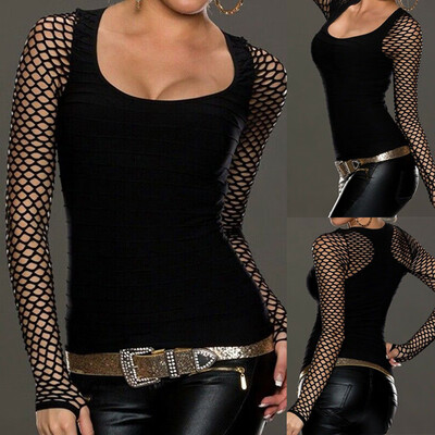 Starmoon Women Slim Low Cut Long Sleeve Blouse Net Tops Punk Rock Gothic Fishnet Shirt
Starmoon Women Slim Low Cut Long Sleeve Blouse Net Tops Punk Rock Gothic Fishnet Shirt