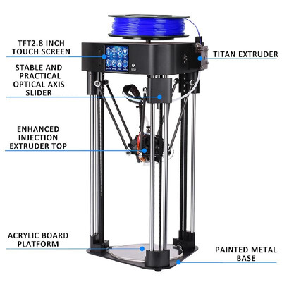 High Precision Home Mini Desktop 3D Printer Complete Machine with TFT 28 Inches Touched Screen
High Precision Home Mini Desktop 3D Printer Complete Machine with TFT 28 Inches Touched Screen
