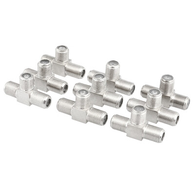 British F Type Whorl One Female to Two Female Connector Three WaysAdapter TV Cable T-Shape Splitter Signal One to Two 10PCS
British F Type Whorl One Female to Two Female Connector Three WaysAdapter TV Cable T-Shape Splitter Signal One to Two 10PCS