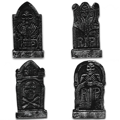 4 Pack Halloween Foam RIP Graveyard Tombstones Headstone with Metal Stakes Decor for Halloween Yard Decorations Lightweight
4 Pack Halloween Foam RIP Graveyard Tombstones Headstone with Metal Stakes Decor for Halloween Yard Decorations Lightweight