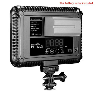PT-12B LED Photography Video Camcorder Fill-in Light Panel 3200-5600K Adjustable Color Temperature Brightness with Hot Shoe Adapte
PT-12B LED Photography Video Camcorder Fill-in Light Panel 3200-5600K Adjustable Color Temperature Brightness with Hot Shoe Adapte