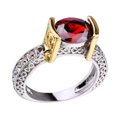 Fashion Crystal Female Ruby Ring Silver Gold Color Wedding Band Jewelry Promise Love Engagement Rings
Fashion Crystal Female Ruby Ring Silver Gold Color Wedding Band Jewelry Promise Love Engagement Rings