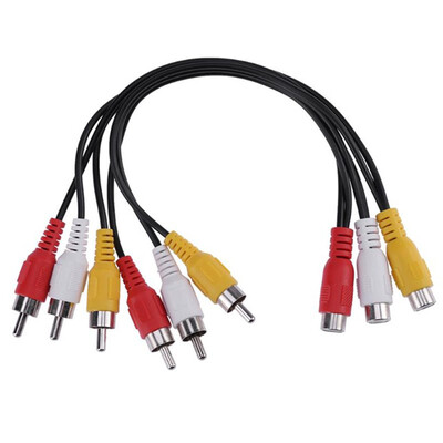 3 RCA Female to 6 RCA Male Plug Splitter Cord Audio TV Wire DVD Player Video Adapter AV Cable
3 RCA Female to 6 RCA Male Plug Splitter Cord Audio TV Wire DVD Player Video Adapter AV Cable