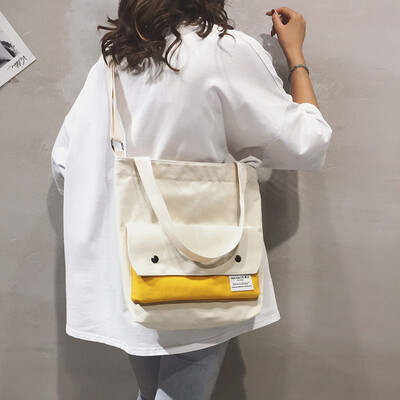 One shoulder tote bag female 2019 new casual handbag bag package tide Korean version of the wild large capacity canvas Messenger bag
One shoulder tote bag female 2019 new casual handbag bag package tide Korean version of the wild large capacity canvas Messenger bag