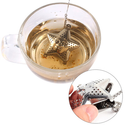 Cute Stainless Steel Loose Tea Infuser Leaf Strainer Filter Diffuser Herbal Spice Star ChainLoose Tea Infuser
Cute Stainless Steel Loose Tea Infuser Leaf Strainer Filter Diffuser Herbal Spice Star ChainLoose Tea Infuser