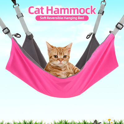 Cat Hammock Soft Reversible Hanging Bed Waterproof Nylon Hammock Mat for Kitten Cats Pets
Cat Hammock Soft Reversible Hanging Bed Waterproof Nylon Hammock Mat for Kitten Cats Pets