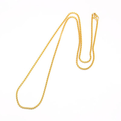304 Stainless Steel Venetian Chain Necklace Makings Box chain with Lobster Clasps Golden 2343"2382"595605cmx2mm
304 Stainless Steel Venetian Chain Necklace Makings Box chain with Lobster Clasps Golden 2343"2382"595605cmx2mm