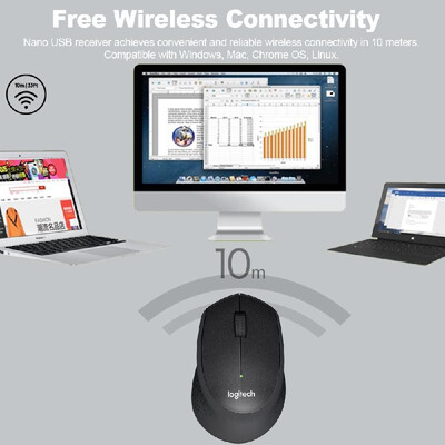 Logitech M330 Silent Plus Wireless Mouse Quiet-Click Technology 24G Wireless with Nano Receiver for Computer PC
Logitech M330 Silent Plus Wireless Mouse Quiet-Click Technology 24G Wireless with Nano Receiver for Computer PC