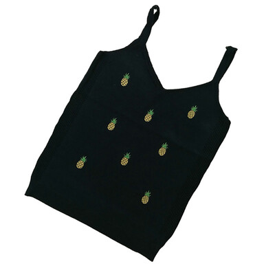 Womens Slim Sexy V Neck Fruit Embroidery Tank Top
Womens Slim Sexy V Neck Fruit Embroidery Tank Top