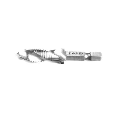 Hex Shank Metric Thread -3M-4M5M6M-8M-10 Titanium-Coated HSS Drill&Tap Bits HSS4241 Hardness is Suitable for WoodPlasti
Hex Shank Metric Thread -3M-4M5M6M-8M-10 Titanium-Coated HSS Drill&Tap Bits HSS4241 Hardness is Suitable for WoodPlasti
