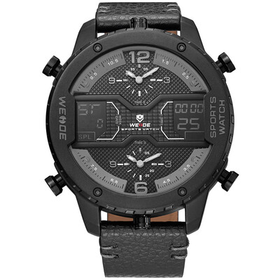 WEIDE WH6401 Dual Display Two Movement Quartz Digital Men Watch Luminous Sports 3ATM Waterproof 53mm Big Dial Large Face Week Date
WEIDE WH6401 Dual Display Two Movement Quartz Digital Men Watch Luminous Sports 3ATM Waterproof 53mm Big Dial Large Face Week Date