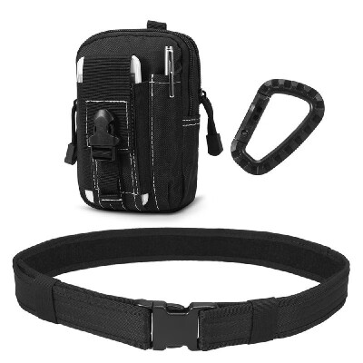 3 PCS Tacticl Waist Belt Molle Pouch Carabiner Set 21IN Adjustbale Combat Utility Belt Waist Gadget Bag Pack D-ring Plastic Carab
3 PCS Tacticl Waist Belt Molle Pouch Carabiner Set 21IN Adjustbale Combat Utility Belt Waist Gadget Bag Pack D-ring Plastic Carab