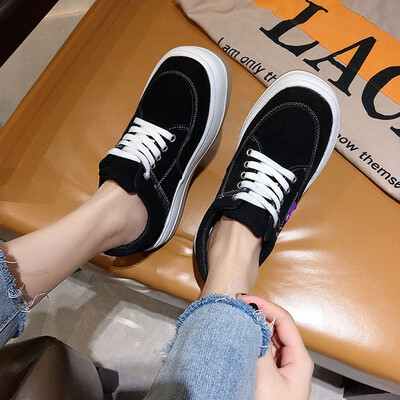Increase the autumn Korean version of Korean round head tie flat floor shoes ulzzang canvas shoe tide
Increase the autumn Korean version of Korean round head tie flat floor shoes ulzzang canvas shoe tide