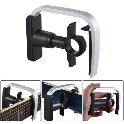3-Finger Version Creative Straight-press Folk Guitar Capo Clamp with 1pc Multi-thickness Guitar Pick
3-Finger Version Creative Straight-press Folk Guitar Capo Clamp with 1pc Multi-thickness Guitar Pick