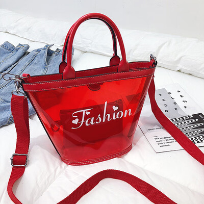 Temperament jelly transparent bag handbag 2019 new wave fashion handbag shoulder bag large capacity diagonal cross child package
Temperament jelly transparent bag handbag 2019 new wave fashion handbag shoulder bag large capacity diagonal cross child package