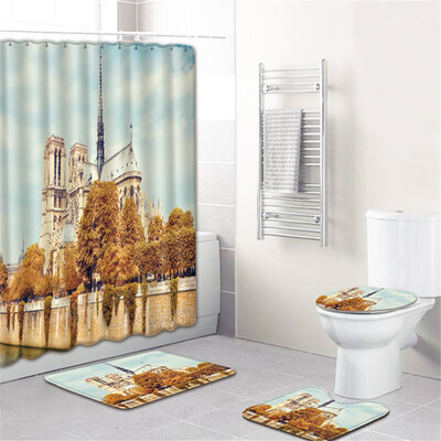 Gobestart Waterproof Bathroom Shower Curtain Set Non-Slip Rug Toilet Lid Cover Bath Mat
Gobestart Waterproof Bathroom Shower Curtain Set Non-Slip Rug Toilet Lid Cover Bath Mat