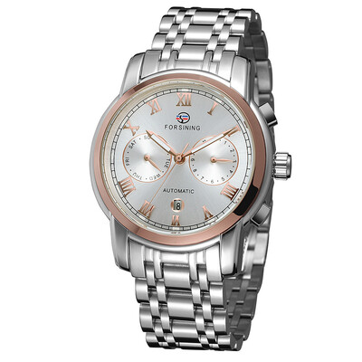 FORSINING genuine stainless steel waterproof week calendar mens automatic mechanical watch steel belt mens watch
FORSINING genuine stainless steel waterproof week calendar mens automatic mechanical watch steel belt mens watch