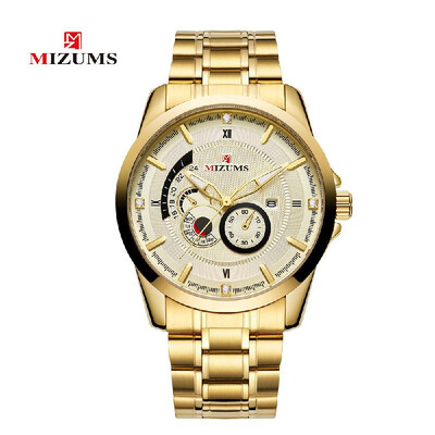 MIZUMS Men Fashion Alloy Case Stainless Steel Band Watch Business Calendar Waterproof Quartz Wrist Watch
MIZUMS Men Fashion Alloy Case Stainless Steel Band Watch Business Calendar Waterproof Quartz Wrist Watch